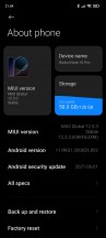 Current software - Xiaomi Redmi Note 10 Pro long-term review