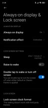 Always-on display settings - Xiaomi Redmi Note 10 Pro long-term review