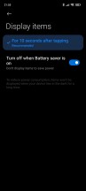 Always-on display settings - Xiaomi Redmi Note 10 Pro long-term review