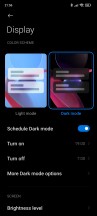 Dark mode settings - Xiaomi Redmi Note 10 Pro long-term review