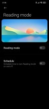 Reading Mode settings - Xiaomi Redmi Note 10 Pro long-term review