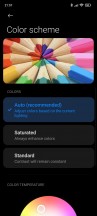 Color scheme settings - Xiaomi Redmi Note 10 Pro long-term review