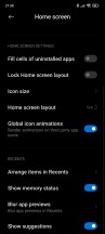 Launcher and its settings - Xiaomi Redmi Note 10 Pro long-term review