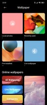 Wallpaper picker in Settings - Xiaomi Redmi Note 10 Pro long-term review