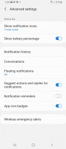 Notifications, quick toggles and notification history - Samsung Galaxy A22 5G review