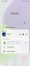 Samsung Music Share - Samsung Galaxy A22 review