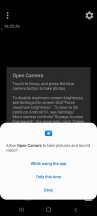 Share options pinning and permissions handling - Samsung Galaxy A22 review