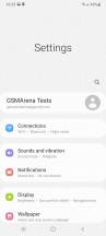 One UI settings - Samsung Galaxy A22 review