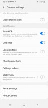 Camera app and settings - Samsung Galaxy A22 review