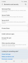 Biometrics and security Biometrics and security - Samsung Galaxy A52 5G review - Samsung Galaxy A52 5G review