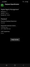 Netflix resolution screen - Samsung Galaxy A52 review