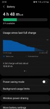 Battery life (usage since last charge/screen time per calendar day) - Samsung Galaxy Note20 Ultra long-term review