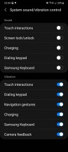Vibration settings - Samsung Galaxy S21 Ultra long-term review