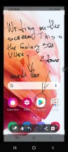 Screen write - Samsung Galaxy S21 Ultra review