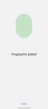 Fingerprint enrollment - Samsung Galaxy S21 5G review