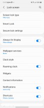 Lockscreen settings - Samsung Galaxy Z Flip3 5G review