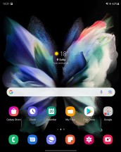 Main home screen - Samsung Galaxy Z Fold3 5G review