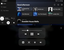 Flex mode panel forced on apps: Spotify - Samsung Galaxy Z Fold3 5G review