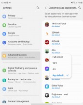 Customize aspect ratio and auto rotation - Samsung Galaxy Z Fold3 5G review