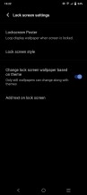 Lockscreen and settings - vivo V21 5G review
