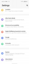 Settings menu - vivo X70 Pro+ review