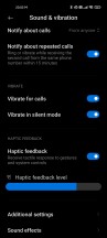 Haptic feedback level control - Xiaomi Mi 11 long-term review