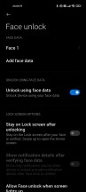 Biometrics settings - Xiaomi Mi 11 long-term review