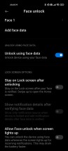 Biometrics settings - Xiaomi Mi 11 long-term review