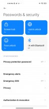 Security options - Xiaomi Mi 11 Ultra review