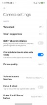 General camera settings - Xiaomi Redmi 10 review
