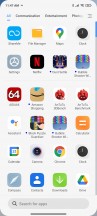 App drawer - Xiaomi Redmi Note 10 review