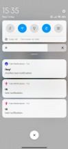 New and old notification shade and Control centre - Xiaomi Redmi Note 8 2021 review