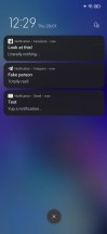 Notification shade in two styles and settings - Xiaomi Redmi Note 9T review