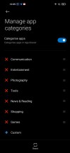 App drawer and app drawer options and categories - Xiaomi Redmi Note 9T review