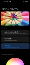 Display settings - Xiaomi Redmi Note 9T review