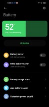 Battery menu and settings - Xiaomi Redmi Note 9T review