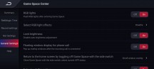 Additional Game Space settings - ZTE nubia Red Magic 6 review