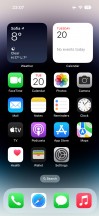 Homescreen - Apple iPhone 14 Pro review