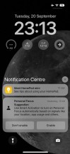 Notification Center - Apple iPhone 14 Pro review
