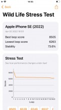 تست GPU - بررسی Apple iPhone SE (2022).