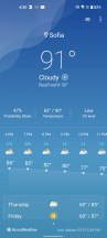 Weather - Asus Zenfone 9 review