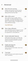 Advanced settings - Google Pixel 7 Pro review