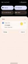 Lock screen, home scren, recent apps, notification shade, app drawer - Google Pixel 7 review