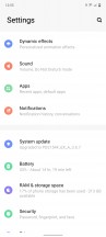 Settings menu - Iqoo 9 SE review