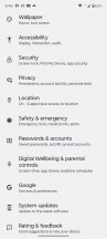 Home screen, recent apps, notification shade, settings menu - Motorola Edge 30 Neo review