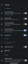 Additional camera settings - Motorola Moto G82 review