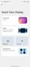 Quick view display settings - Motorola Razr 2022 review