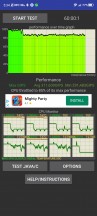 CPU throttle test with fan: 60 min - Nubia Red Magic 7s Pro review