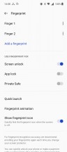 Fingerprint settings - OnePlus 10T review