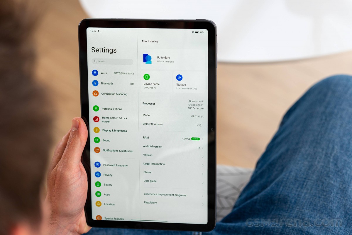 Oppo Pad Air review: Software and performance
